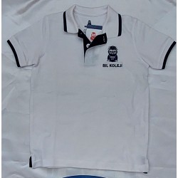 BİL  T-SHİRT BEYAZ-POLO YAKA